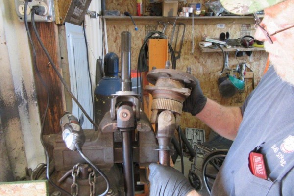 comparing old and new axle shafts