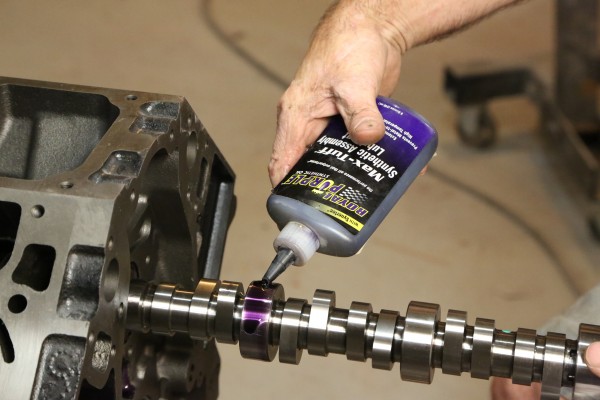using royal purple to lube a camshaft prior to installation