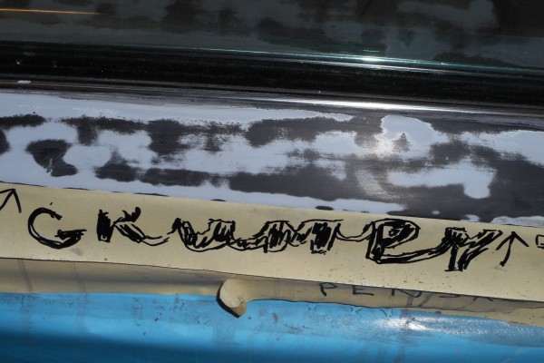 grump jenkins camaro paint and sanding marks from signature