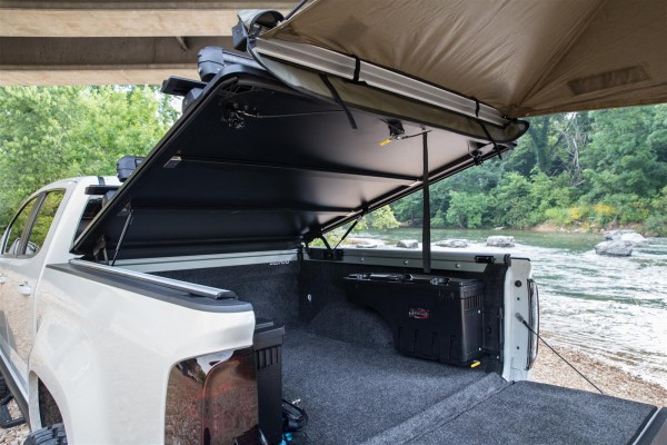 truck bed rack and cover with awning