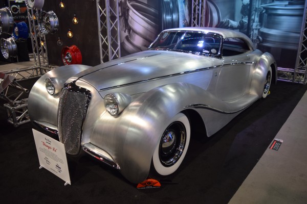 vintage luxury coupe on display at SEMA 2016