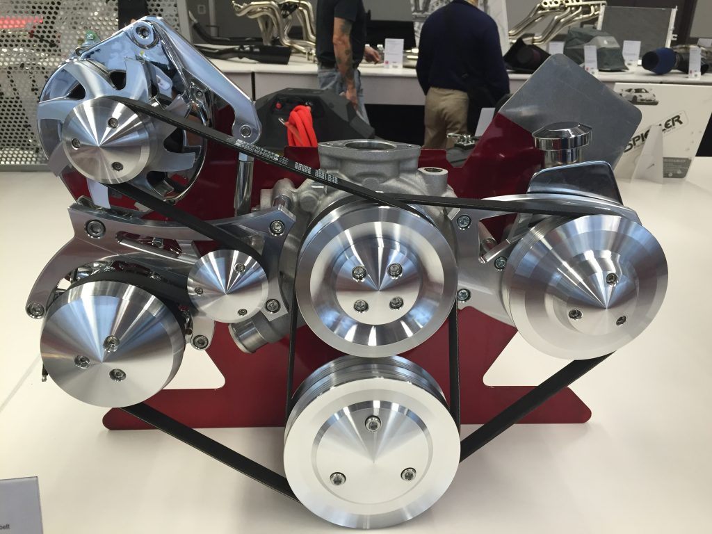 engine front accessory drive system on display at sema 2016