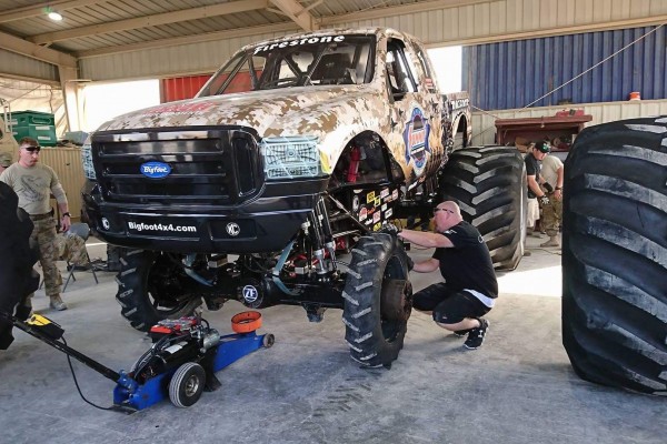 installing full size wheels on bigfoot monster truck