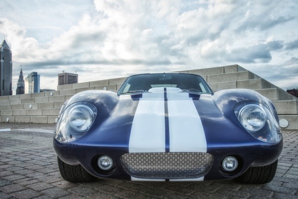 front nose grille view of shelby datyona coupe