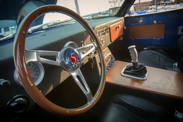 interior view of factory five daytona coupe