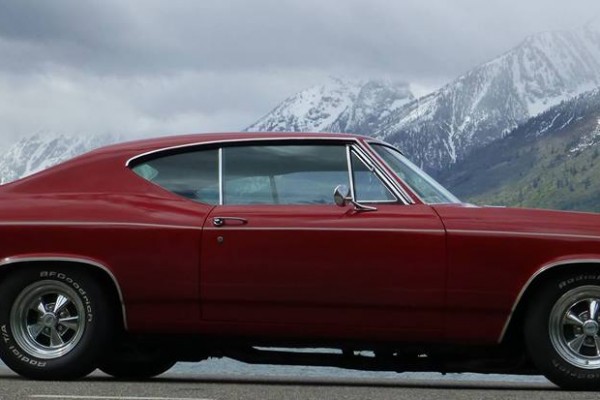 1968 chevy chevelle ss 396 near mountains
