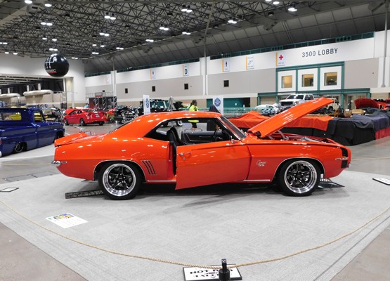 orange 1969 chevy camaro ss
