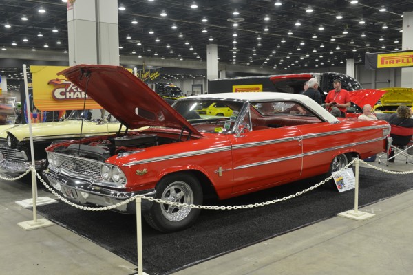 ford galaxie hardtop coupe at car show