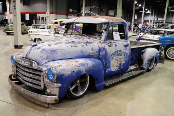 vintage gmc pickup truck at 2017 Chicago World of Wheels