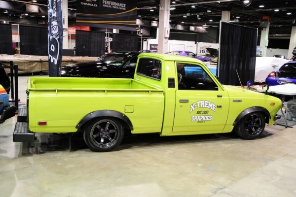 lowered captive import truck at 2017 Chicago World of Wheels
