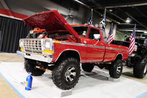 ford f-150 lifted truck at 2017 Chicago World of Wheels