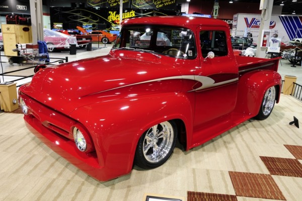 custom ford pickup truck at 2017 Chicago World of Wheels