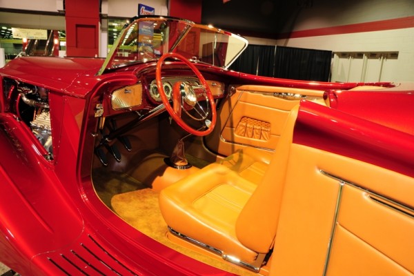 interior of a custom show car
