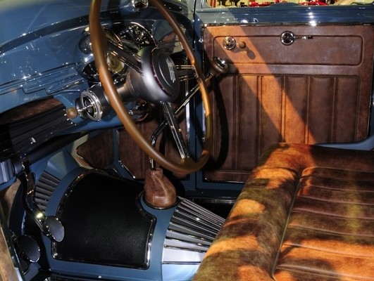 interior of a customized show car