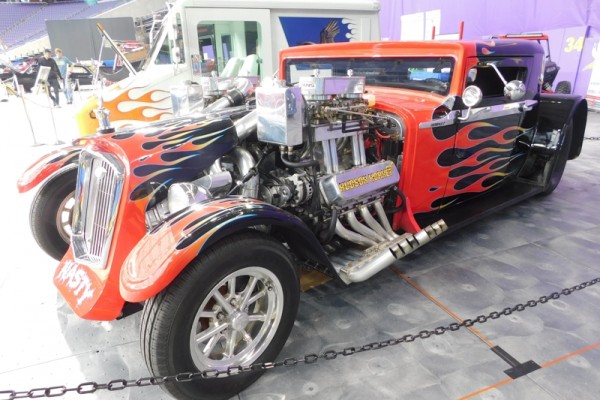 twin engine hot rod from 2017 Minneapolis world of wheels