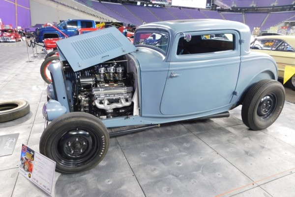 custom ford hotrod with v8 from 2017 Minneapolis world of wheels event