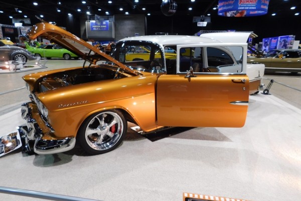 custom 1955 chevy from Winnipeg world of wheels 2017