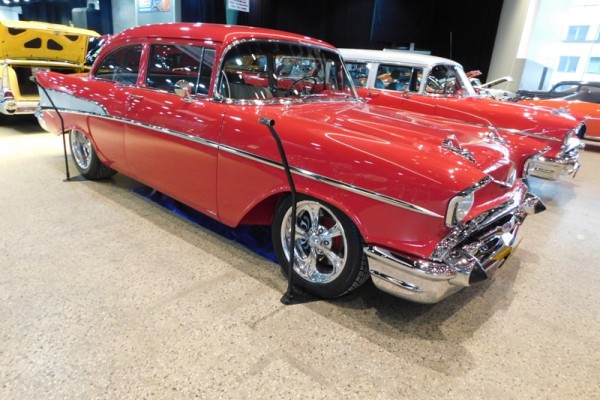 red 1957 chevy 210 from Winnipeg world of wheels 2017