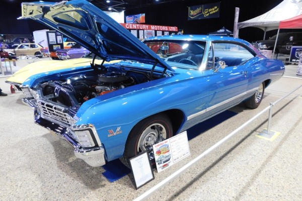 blue chevy impala coupe from Winnipeg world of wheels 2017