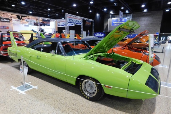 sublime green 1970 plymouth superbird from Winnipeg world of wheels 2017
