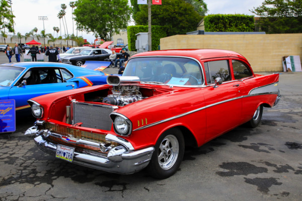 1957 chevy bel air supercharged hot rod