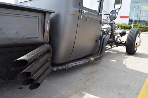 1928 ford rat rod truck side pipes
