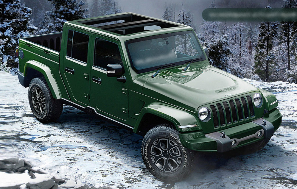 2020 Jeep Wrangler pickup truck concept