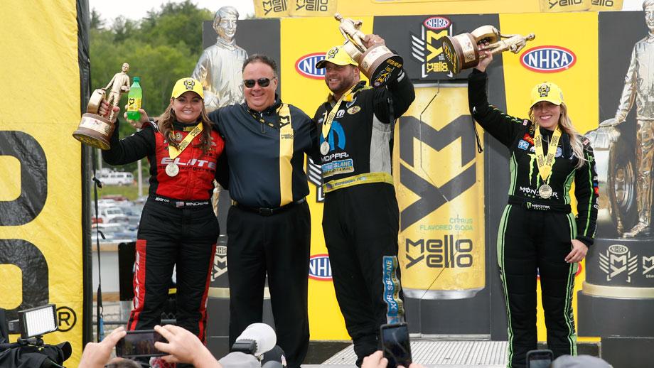 NHRA New England Nationals Winners Circle 2017