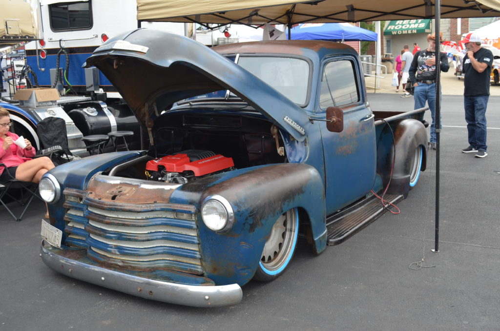 chevy 3100 vintage pickup truck with lsa engine at Super Summit 2017
