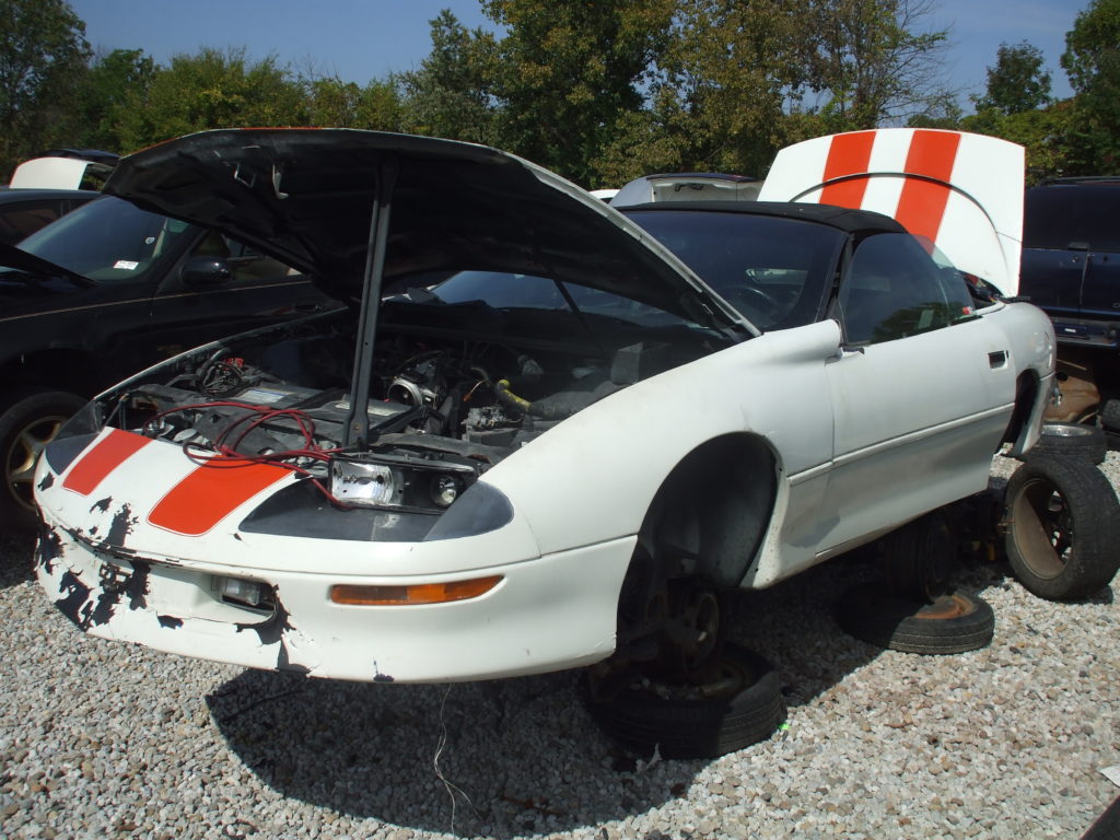 Chevy Camaro in a Junkyard