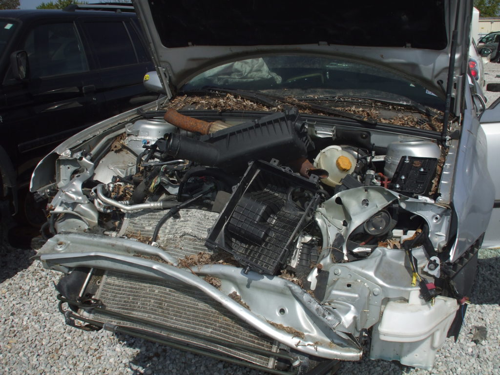 junked Car in a Scrapyard