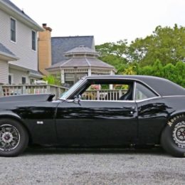 1968 Chevy Camaro pro street triple black