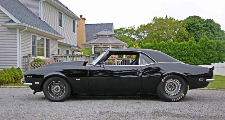 1968 Chevy Camaro pro street triple black