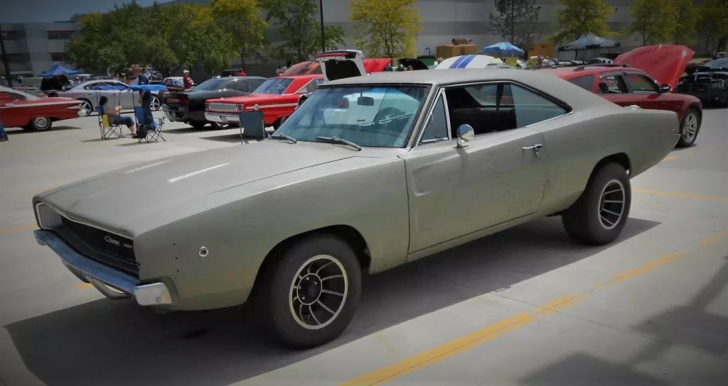 grey primer olive drab 1968 dodge charger at summit racing