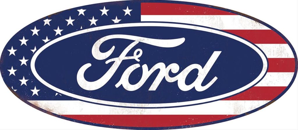 ford steel sign