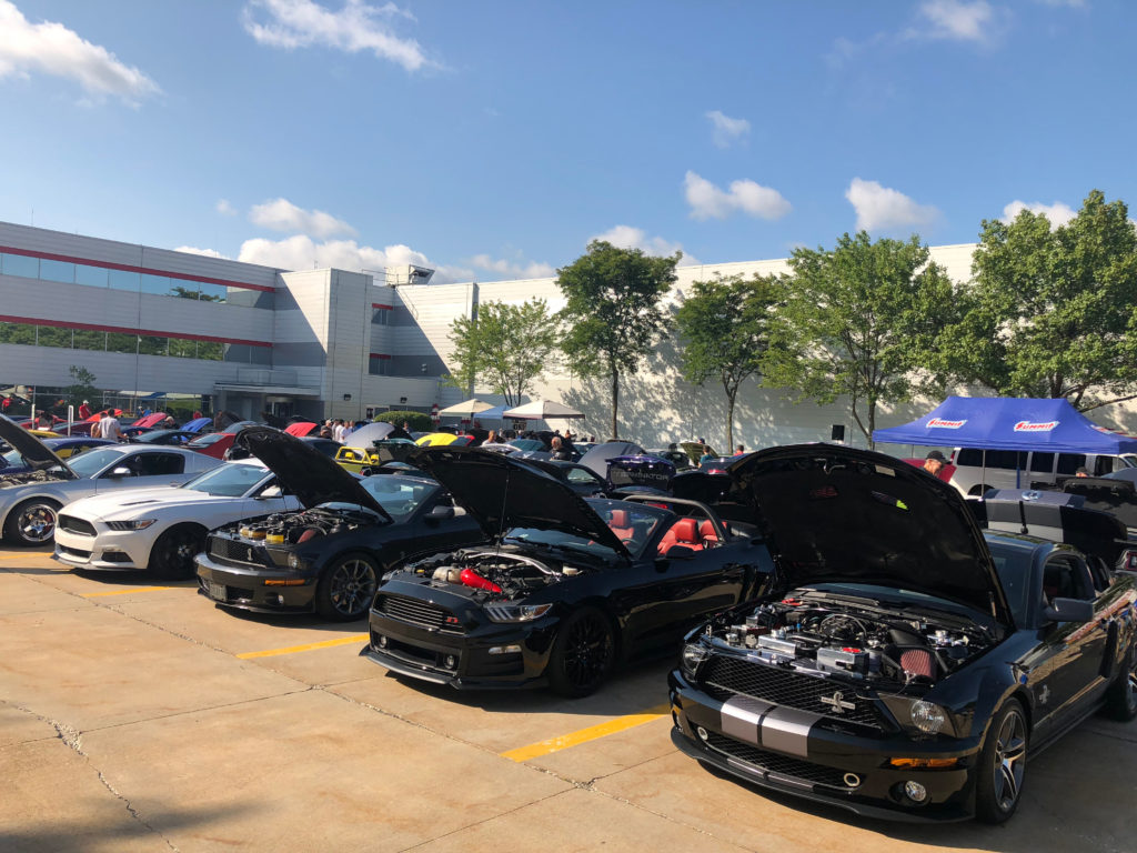 Row-of-Mustangs-at-a-Ford-Car-Show