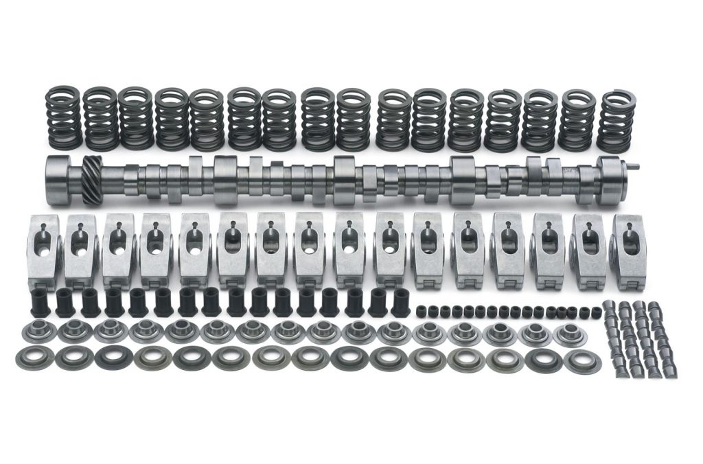 camshaft, valve springs, rocker arms, and valvetrain components for a v8 chevy engine