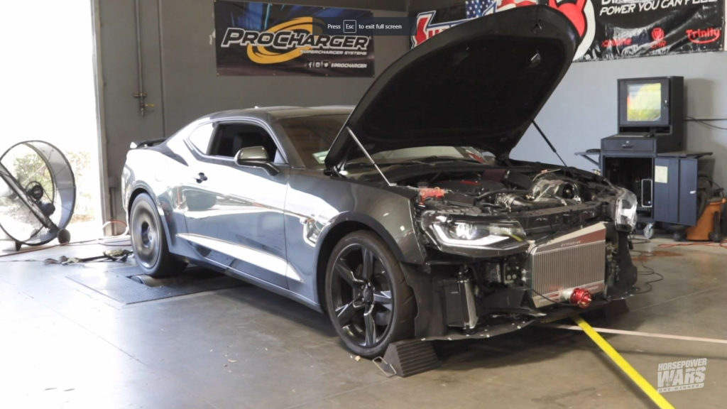 Chevy Camaro 2SS on chassis Dyno from horsepower wars tv show