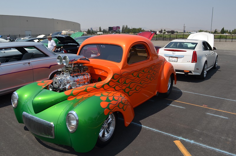 willys supercharged hot rod gasser at 2018 hot august nights in reno, Nevada