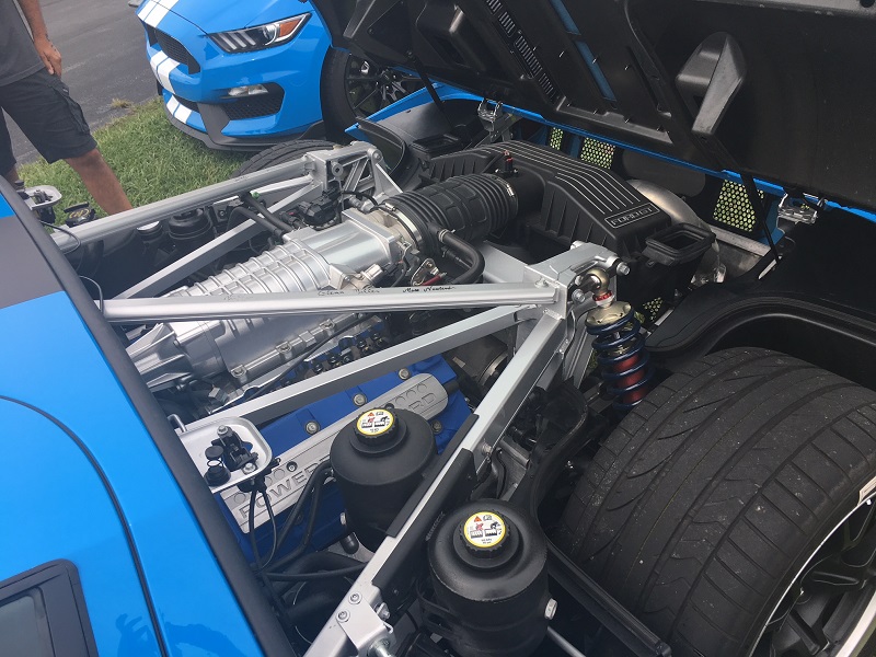 rear engine in a ford gt
