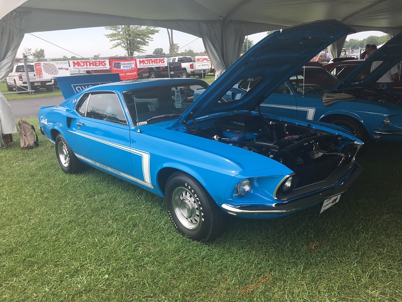 blue ford mustang cobra classic