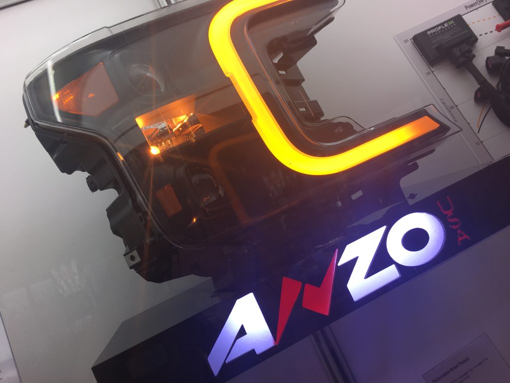 anzo headlight kit on display at sema 2018