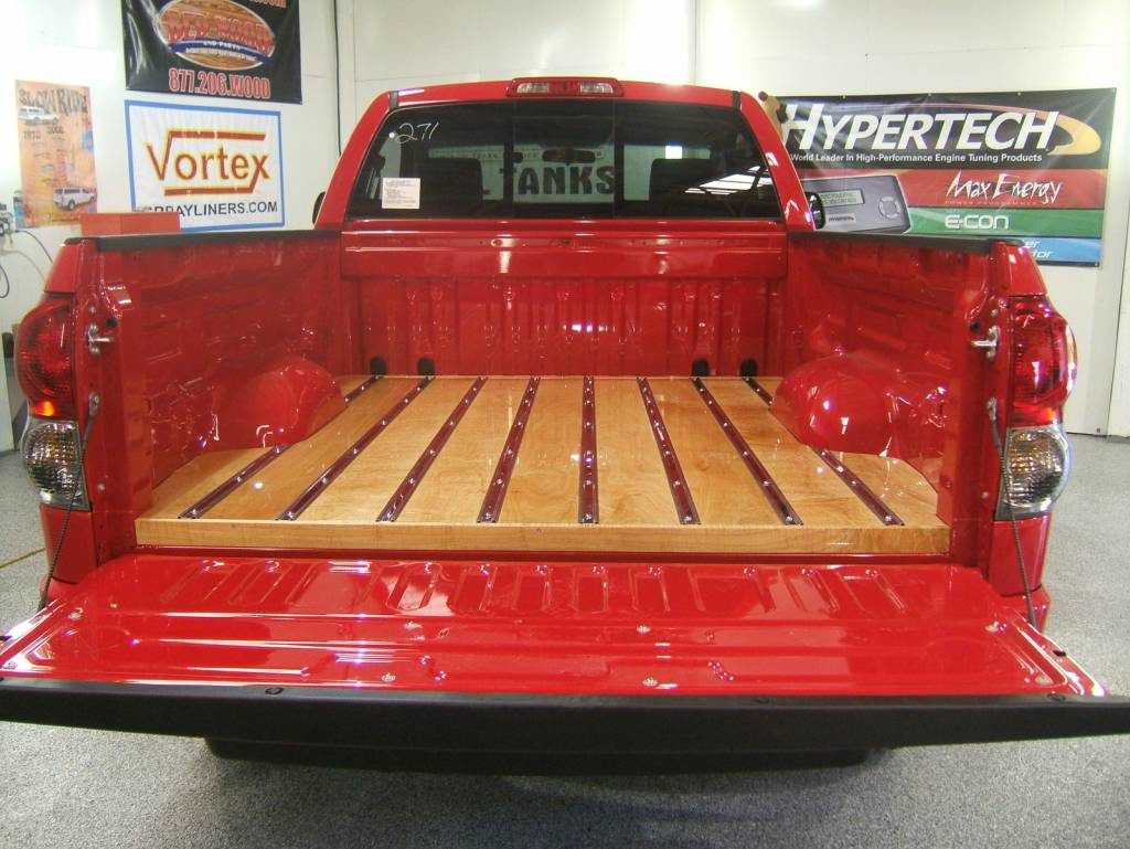 Bed Wood Red Truck