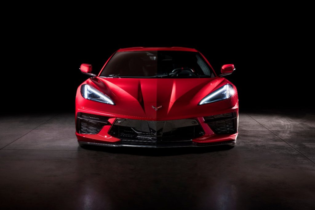 front of a 2020 Chevrolet Corvette Stingray