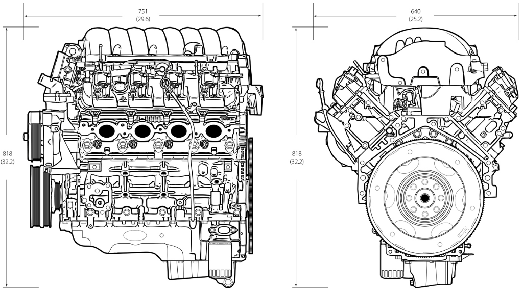l83 engine dimensions
