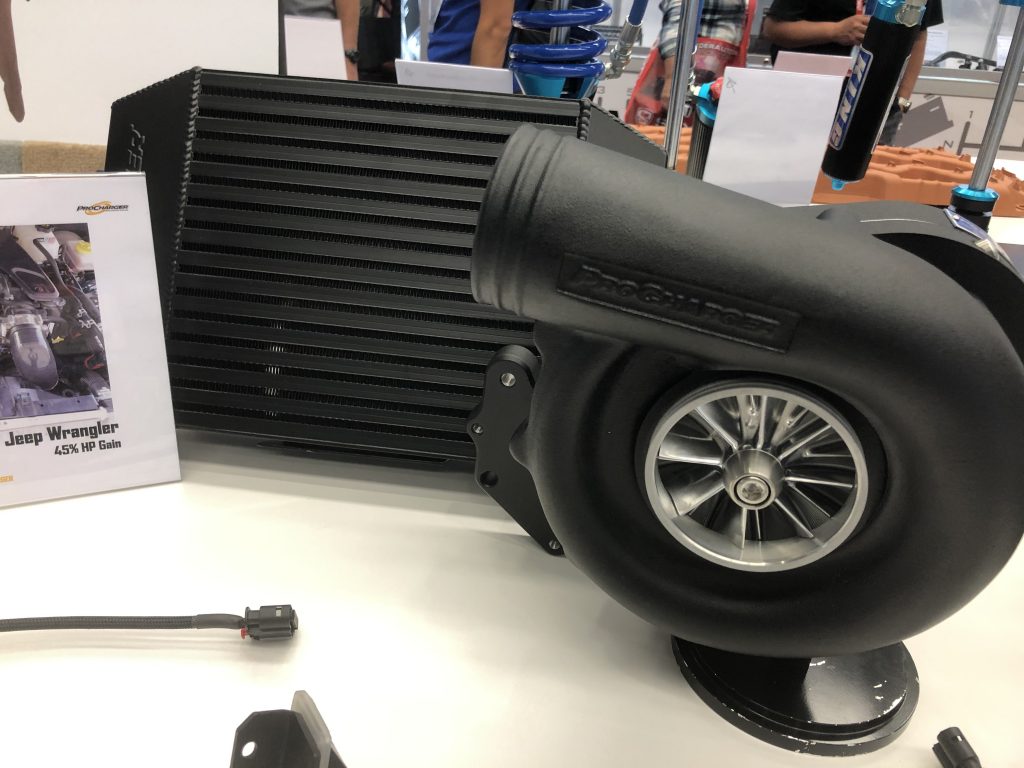 turbocharger on display at sema 2019