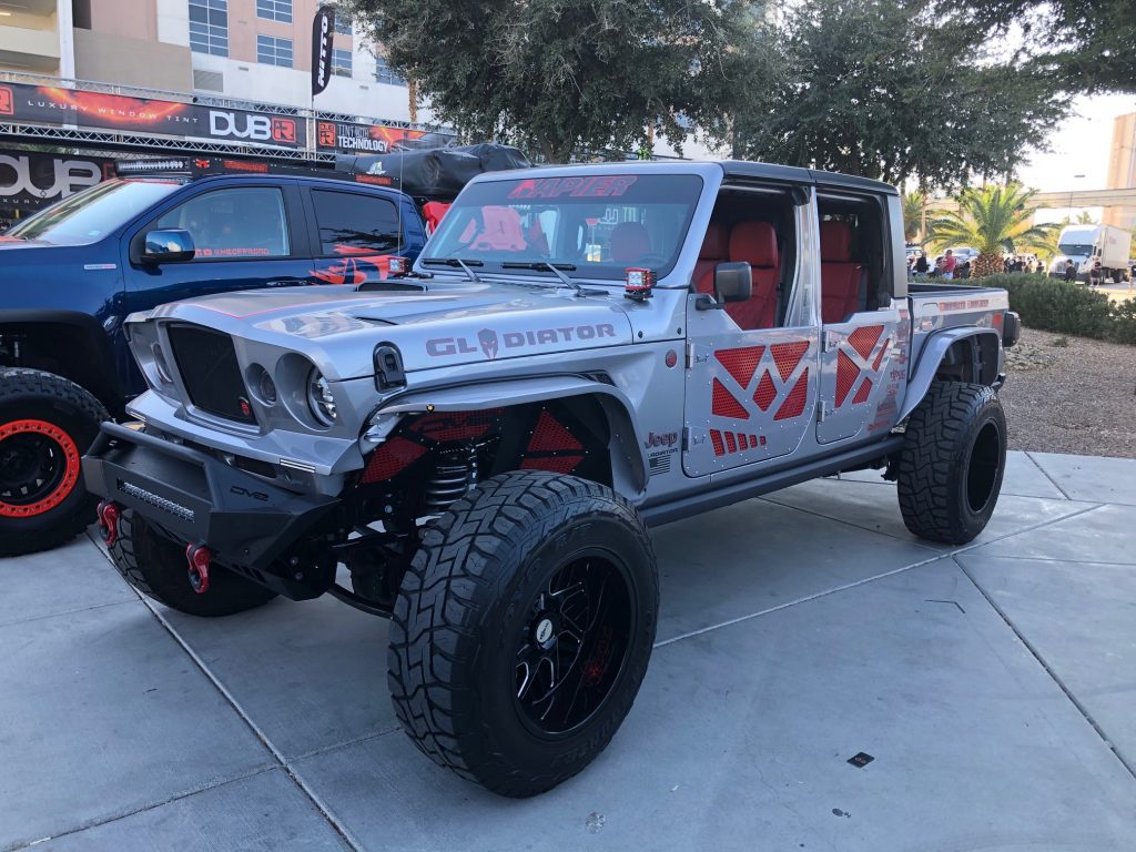 jeep gladiator with retro front end conversion