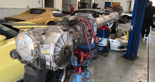 rear transaxle assembly for a c5r corvette race car