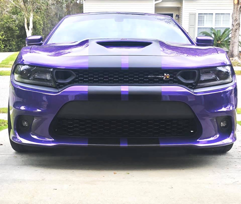 dodge charger super bee in plum crazy purple