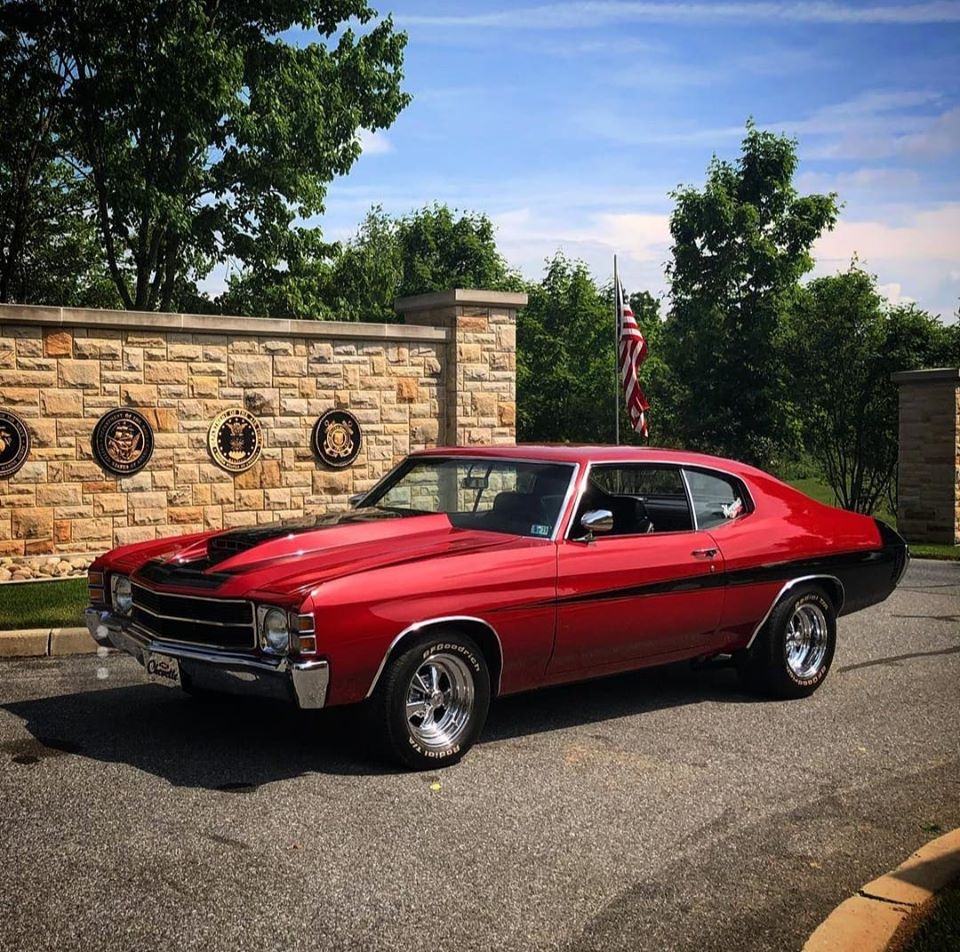 1972 chevy chevelle muscle car